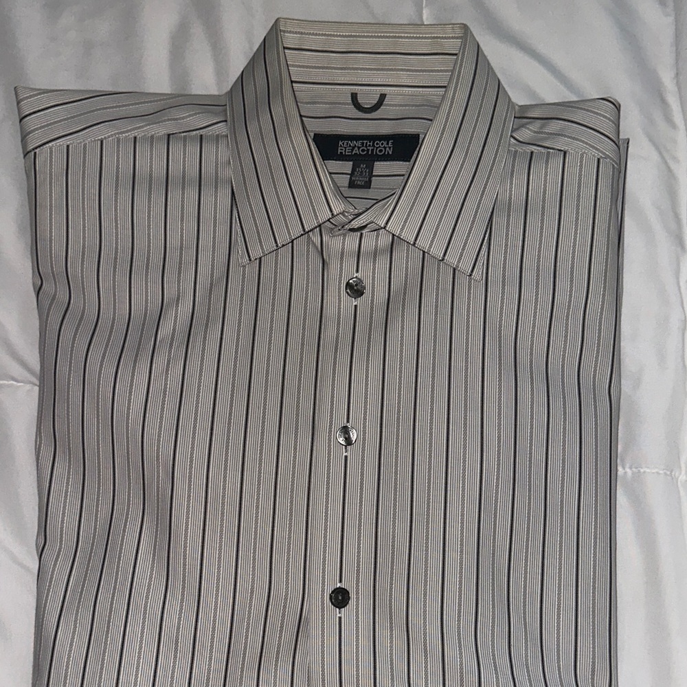 Kenneth Cole Reaction Men's Pinstriped Shirt